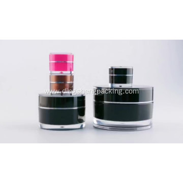 100ml Frosted Cosmetic Jar With Gold Cap